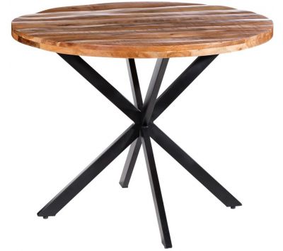 ROUND TABLE BROWN-NEG