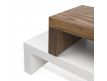 Detail TV Base pure white+walnut Fflic