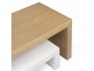Detail TV Base pure white+oak Fflic