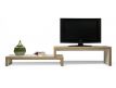 Base TV branco puro+orla plywood Fflic