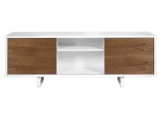 Sideboard pure white+walnut Edils
