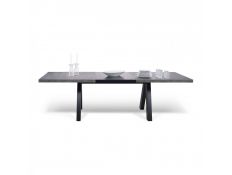 Mesa de jantar cimento+preto puro Xepa II