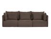 Sofa smooth brown Enud IV