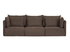 Sofa smooth brown Enud IV