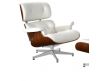 Armchair + Ottoman CHARLES EAMES INOX