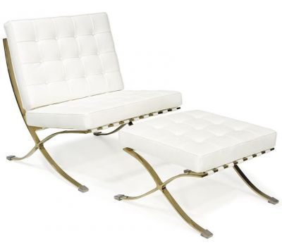  Armchair and Ottoman BARCELONA GOLD