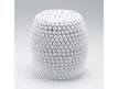 PUFF DECORATIVE DHAIL WHITE