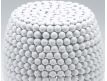 PUFF DECORATIVE DHAIL WHITE