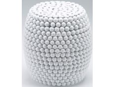 PUFF DECORATIVE DHAIL WHITE