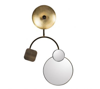 CANDEEIRO DE PAREDE BRANT BRASS