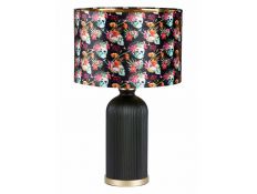 TABLE LAMP LEOPARD GLASS