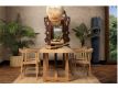 NATURAL WOOD DINING TABLE II