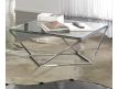 Mesa de centro quadrada em inox