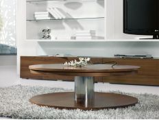 Coffee table with swivel top
