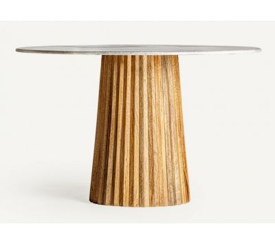 MESA DE JANTAR REDONDA PLISSÉ 