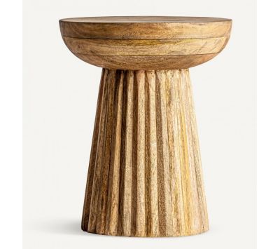 MESA DE APOIO REDONDA PLISSÉ