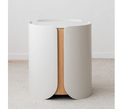 MESA DE APOIO REDONDA GRIS II