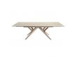 MESA JANTAR RETANGULAR EXTENSÍVEL AREIA