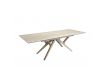 MESA JANTAR RETANGULAR EXTENSÍVEL AREIA