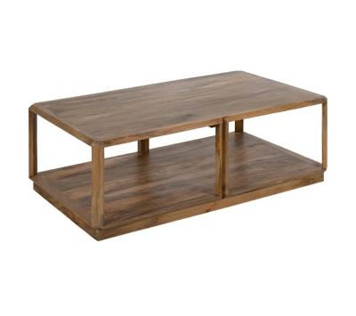 MESA DE CENTRO MARRON