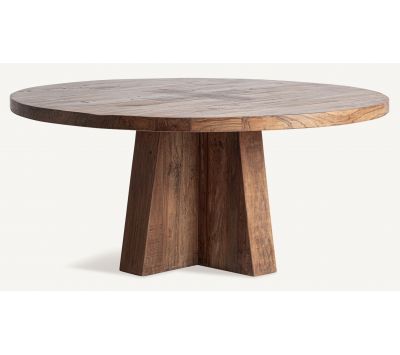 MESA DE JANTAR REDONDA BRUTALISTA