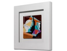 Quadro Bodegón cubista 01