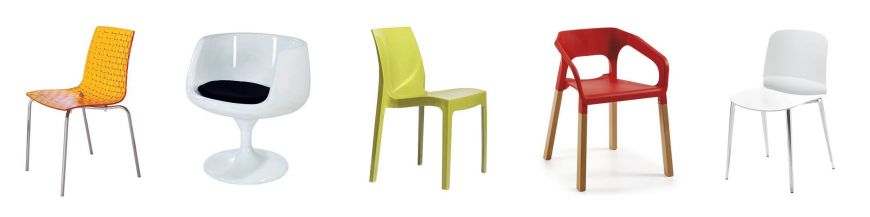 Acrilic/ Polypropylene chairs