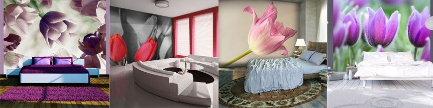 Wall murals of Tulips
