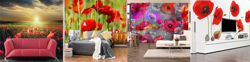 Wall Mural Poppies