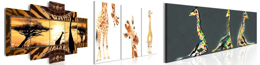 Paintings Giraffes 