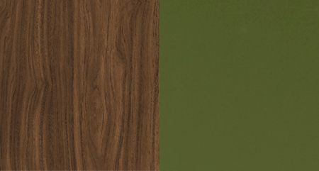 YWALNUT NATURAL COLOR +LACQUER GREEN HS 