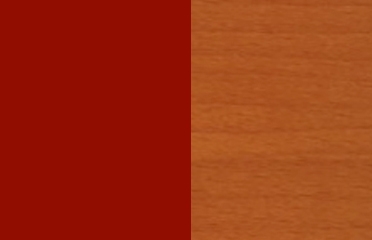 MIX BEECH COLOUR 2 + COLOUR 1 RED LACQUERED MATE