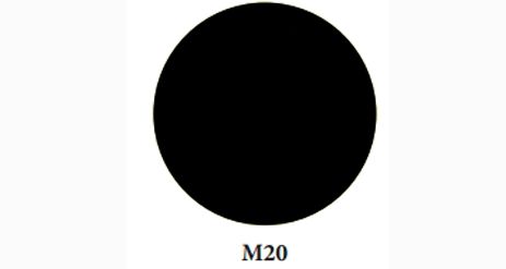M20 BLACK VARNISHED METAL WITH / RELIEF